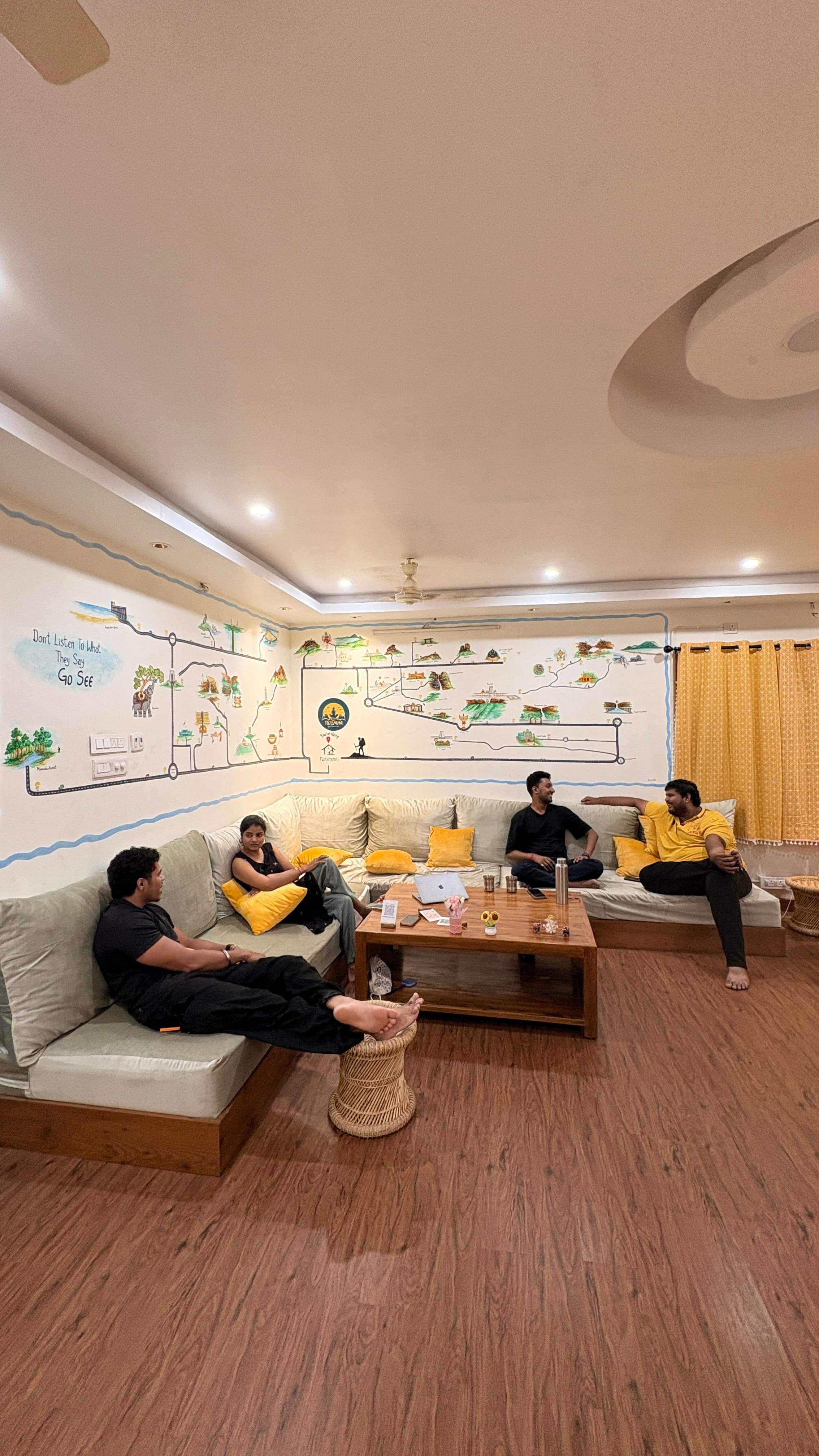 Guests relaxing in the lounge